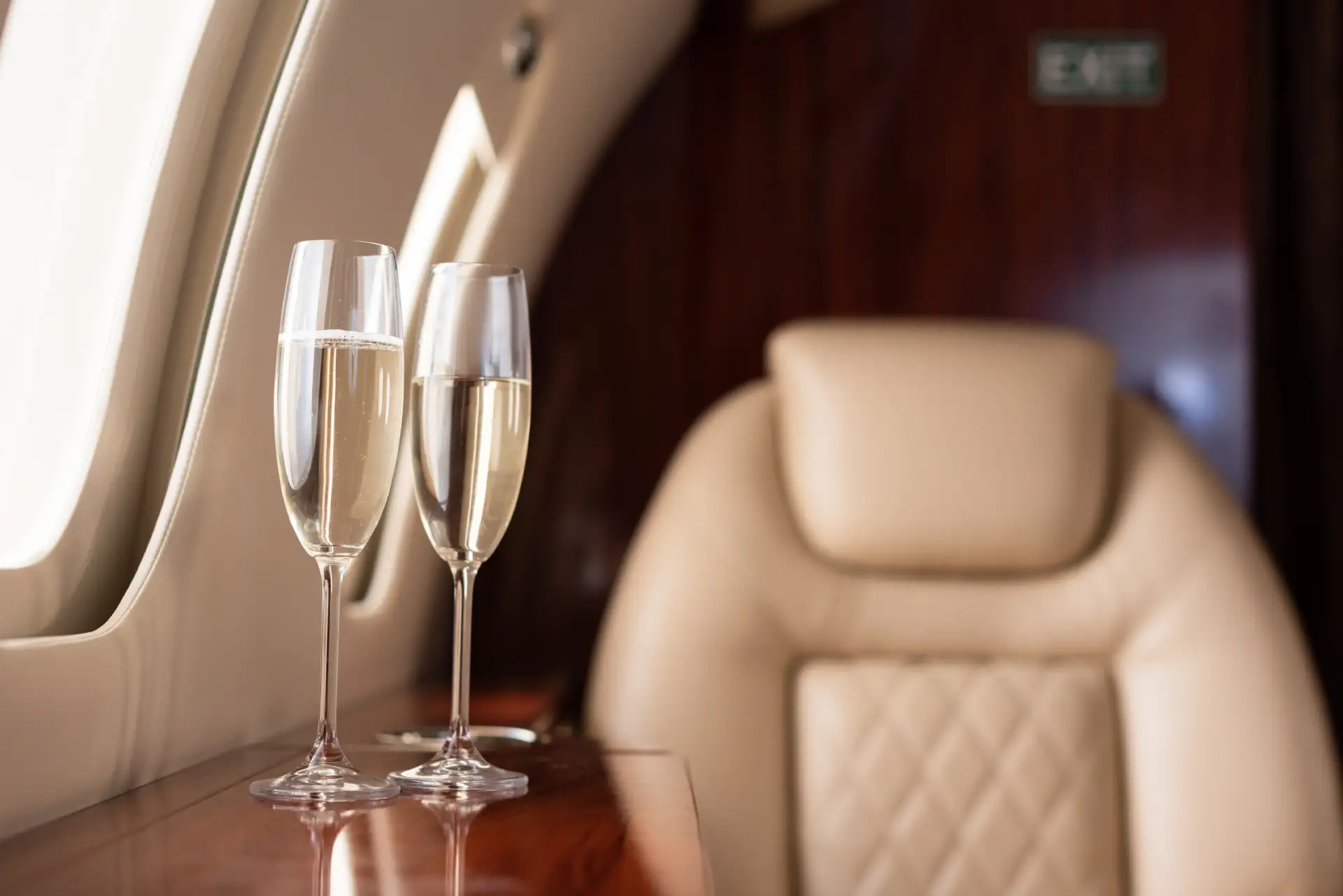 The Arc Vitae Journey executive private jet passenger cabin window view